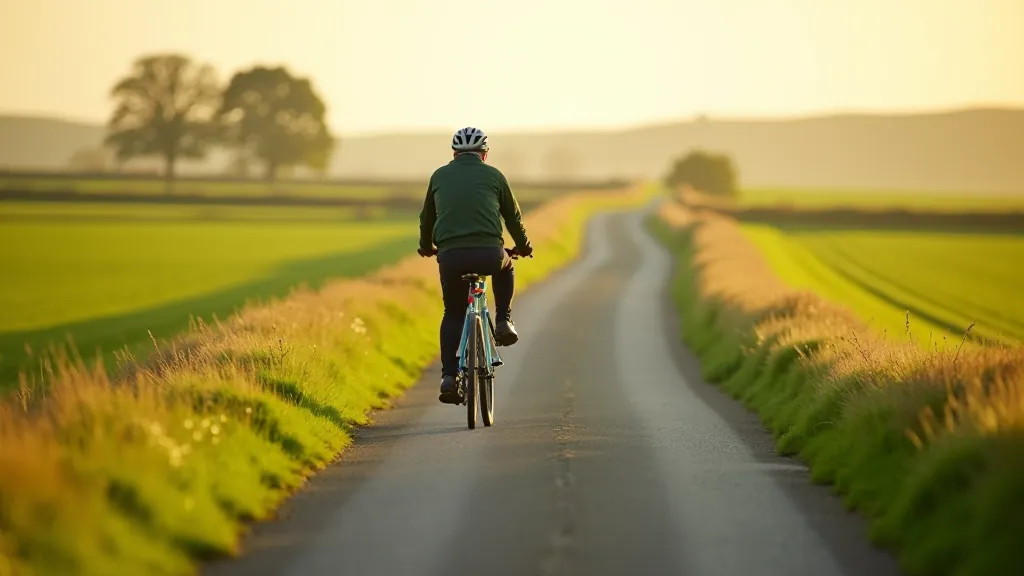 Scenic Irish greenway cycling route