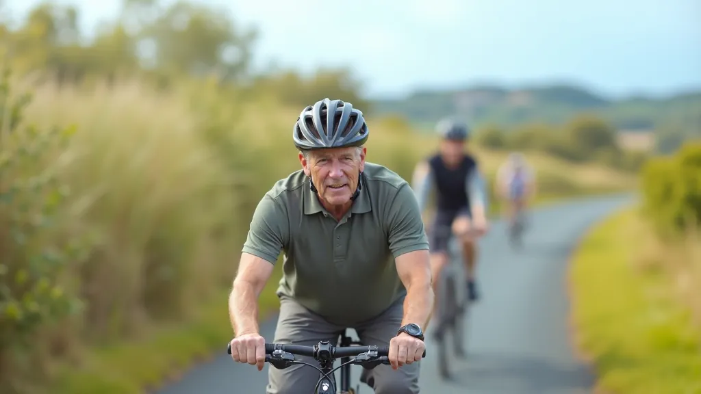 Cyclist receiving hands-on instruction